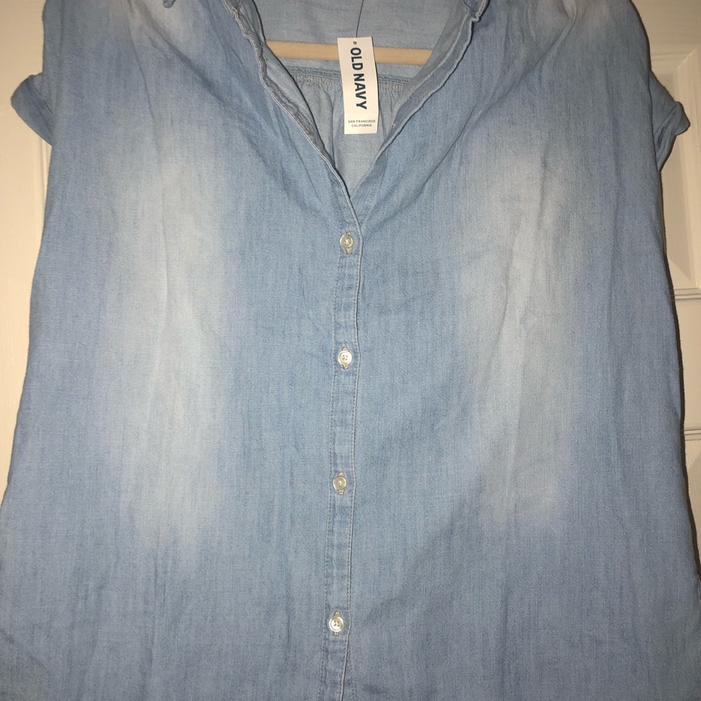 Short sleeved denim button down - Picture 4 of 4